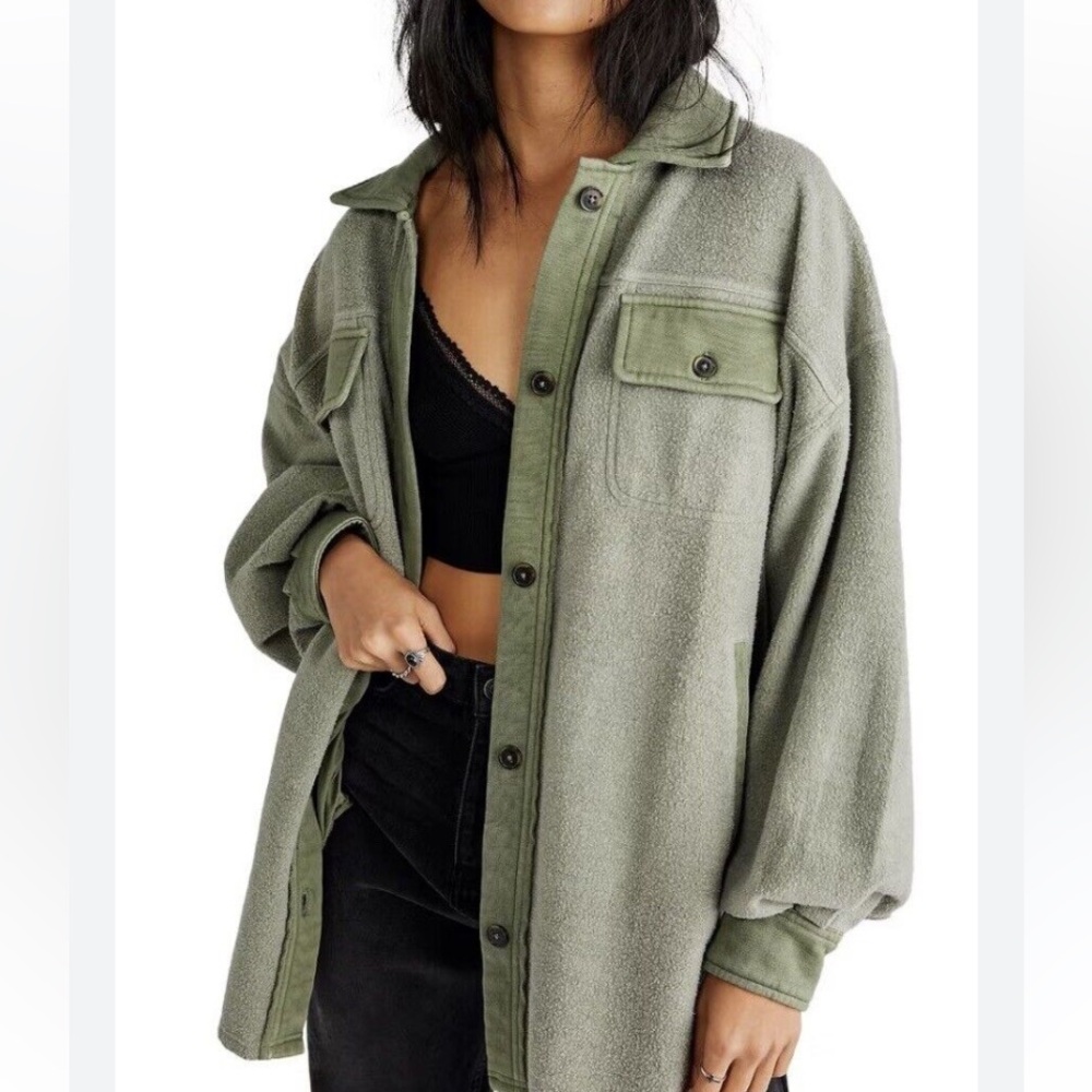 Free people olive green ruby jacket